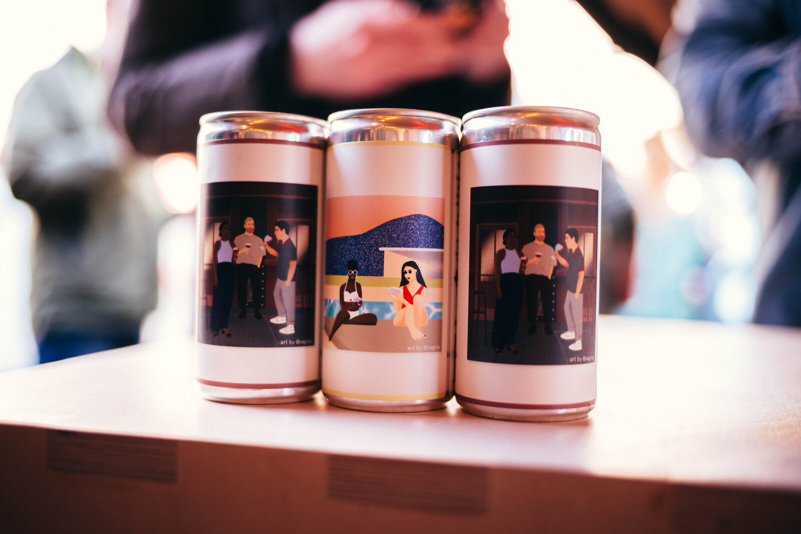 Three SIP cans